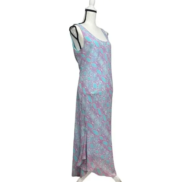DVF Diane von Furstenberg Talia Tank Midi Dress In Sea Python Crest print, Sz. 6 - Picture 4 of 13